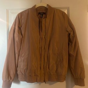 Camel colored bomber jacket, size XS